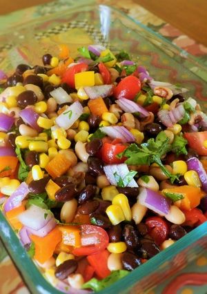 お豆と野菜のサラダ-レシピのメイン写真