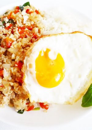 ガパオライス　本格タイ風挽肉とバジルご飯-レシピのメイン写真