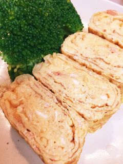 簡単!お弁当!おつまみに!明太玉子焼♪-レシピのメイン写真
