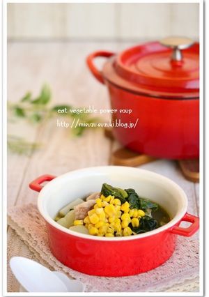 豚肉とほうれん草の食べる和風スープ鍋-レシピのメイン写真