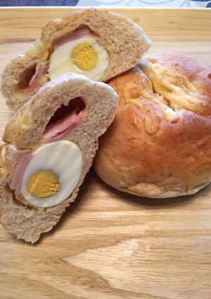 HBで卵まるごと全粒粉パン-レシピのメイン写真