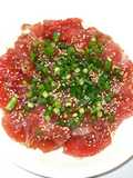マグロの刺身♪簡単・ピリ辛・ワサビ・生姜