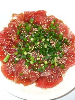 マグロの刺身♪簡単・ピリ辛・ワサビ・生姜-レシピのメイン写真