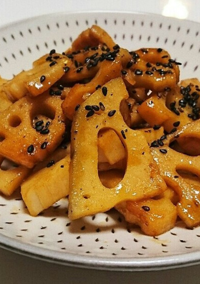 れんこんきんぴら風 (焼肉のタレ炒め♪)-レシピのメイン写真