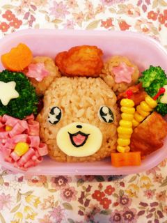 キャラ弁♡魔法つかいプリキュアのモフルン-レシピのメイン写真
