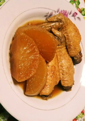 大根しみしみ♥手羽先甘辛煮(*´∀｀)-レシピのメイン写真