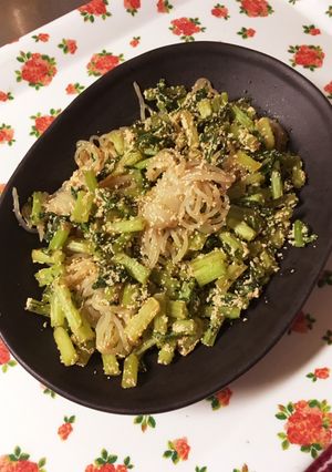 あと一品！糸こんにゃくと明太子の炒り煮-レシピのメイン写真