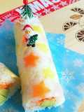 クリスマスロール♪クリスマス巻き寿司