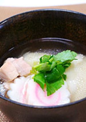 鰹黄金だしで作る簡単お雑煮♪-レシピのメイン写真