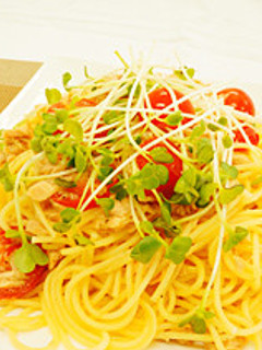 ツナとトマトの冷製パスタ-レシピのメイン写真