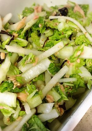 簡単！白菜と大根とツナ缶の塩昆布サラダ-レシピのメイン写真