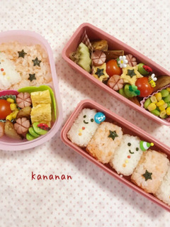 誰でもできる簡単雪だるま弁当 幼稚園-レシピのメイン写真