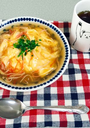 ランチに簡単♪ずぼら天津チャーハン-レシピのメイン写真