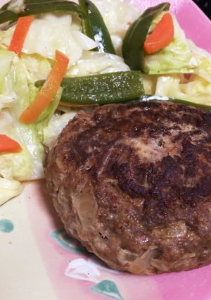 炒めてこねて焼く！だけ簡単ハンバーグ♪-レシピのメイン写真