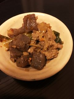 こんにゃくのピリ辛鶏そぼろ-レシピのメイン写真