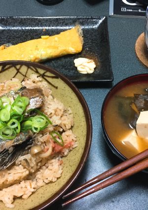 秋を感じる簡単格安さんまご飯！-レシピのメイン写真