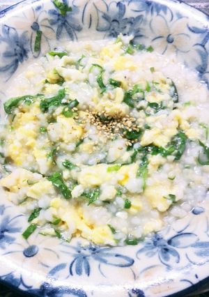 セロリの葉っぱでお粥-レシピのメイン写真