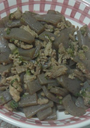 豚肉とこんにゃく炒め~♪-レシピのメイン写真