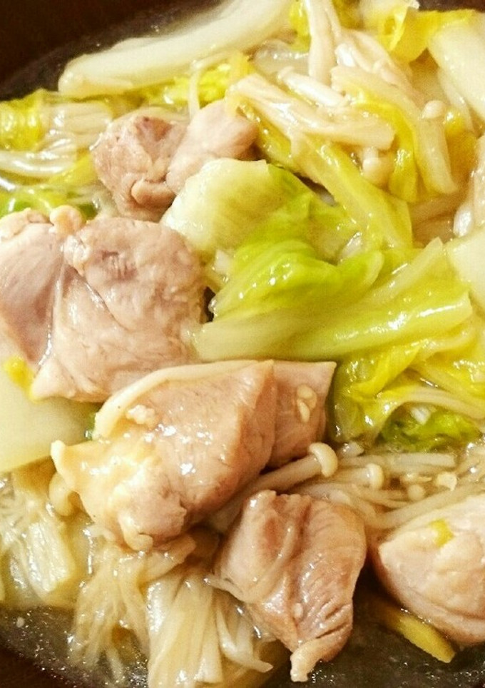鶏もも肉と白菜のとろみショウガ煮-レシピのメイン写真