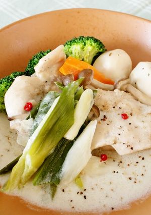 ねぎと里芋の和風クリームチキン煮込み-レシピのメイン写真