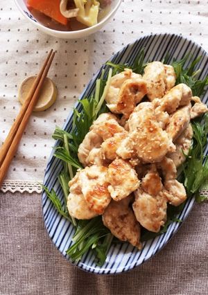 簡単*減塩*作り置き*鶏むね肉の鰹節焼き-レシピのメイン写真
