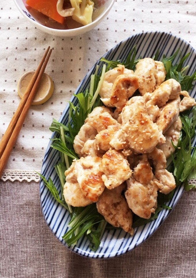 簡単*減塩*作り置き*鶏むね肉の鰹節焼き-レシピのメイン写真