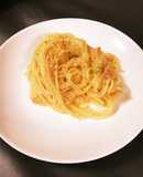 コーンスープで！鮭クリームパスタ！！