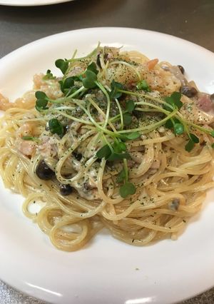 海鮮クリームパスタ-レシピのメイン写真