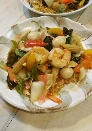 盛り沢山な✡あんかけかた焼きそば✡-レシピのメイン写真