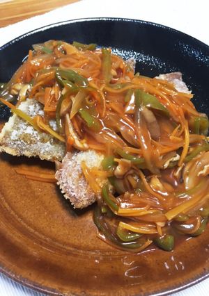 カレイの唐揚げ甘酢あんかけ-レシピのメイン写真