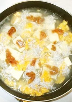 豆腐の梅しらすあんかけ♪胃が弱い方に-レシピのメイン写真