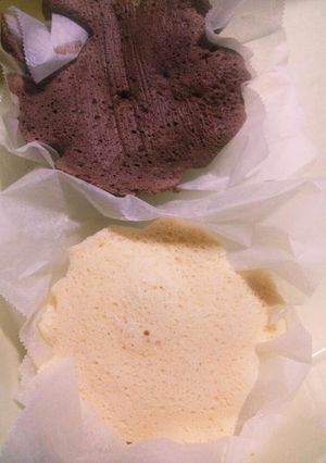 レンジでケーキ プレーンとチョコ-レシピのメイン写真