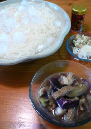 ナスそうめん-レシピのメイン写真