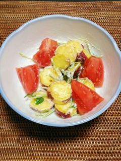 さつまいもと豆苗のデリ風サラダ-レシピのメイン写真