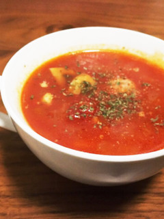 マカロニ入り食べるトマトスープ☆-レシピのメイン写真