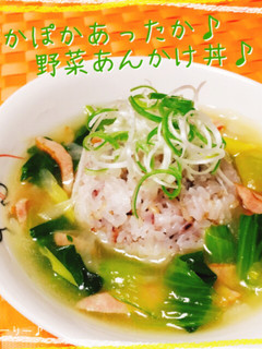 ぽかぽかあったか♪野菜あんかけ丼♪-レシピのメイン写真