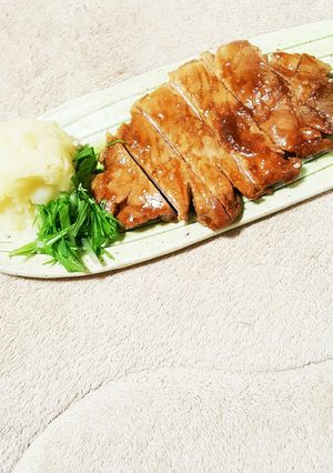 我が家の簡単トンテキ-レシピのメイン写真