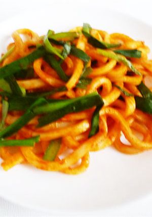コチュジャン味のスパイシー焼きうどん-レシピのメイン写真