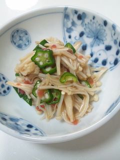 えのきとオクラの梅ポン酢和え-レシピのメイン写真