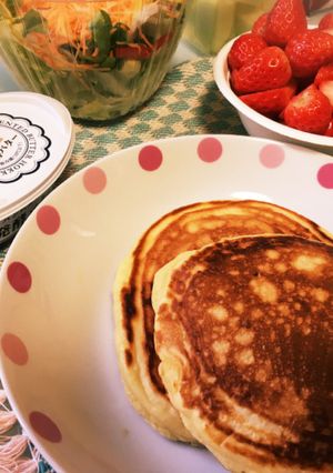もちもちふんわりパンケーキ-レシピのメイン写真