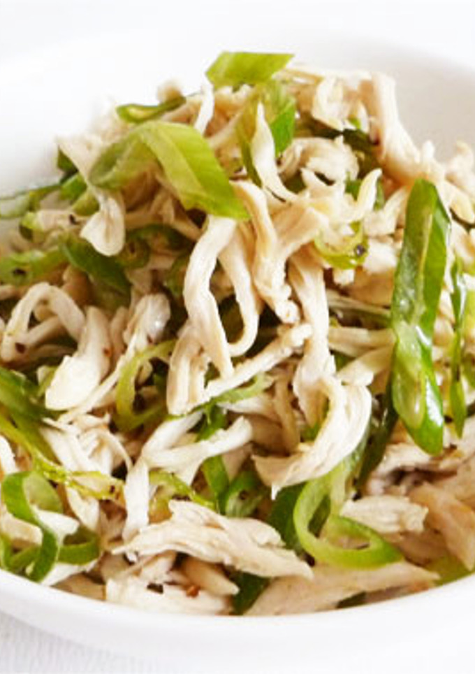 ねぎの青い部分で　鶏ささみのねぎまみれ-レシピのメイン写真