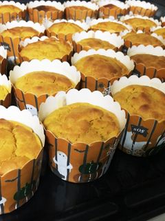 グルテンフリー!かぼちゃの米粉マフィン-レシピのメイン写真