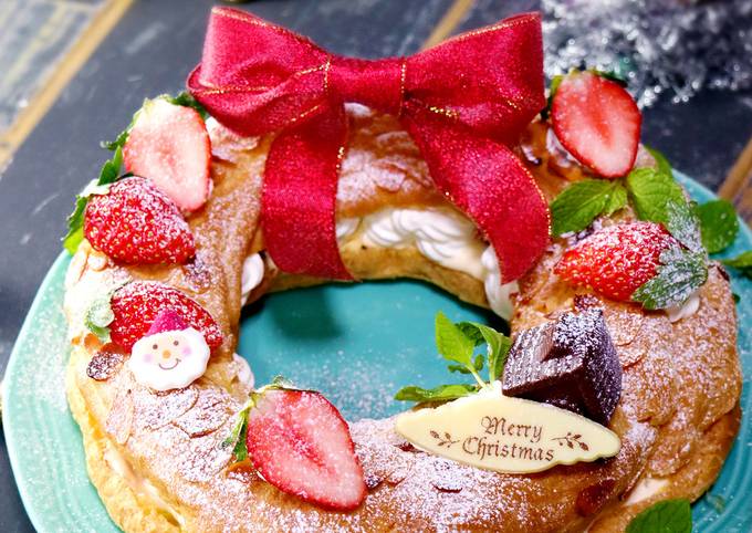 リースのようなクリスマスケーキ by あぽももこ 【クックパッド】 簡単 