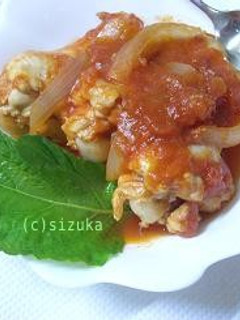 簡単☆鶏手羽のトマト煮込み-レシピのメイン写真