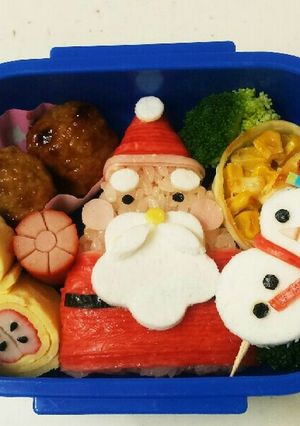 キャラ弁☆サンタ☆雪だるま-レシピのメイン写真