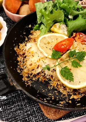 グリルで簡単タラのレモンバターパン粉焼き-レシピのメイン写真