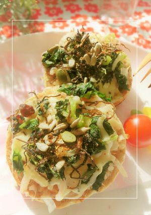 黒酢玉葱×大根菜の和トースト-レシピのメイン写真