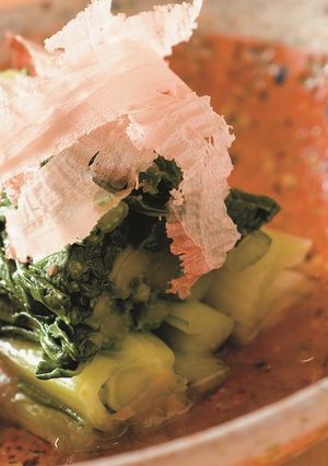 勝山水菜のお浸し-レシピのメイン写真
