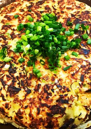 ヘルシーで簡単♪豆腐入りお好み焼き-レシピのメイン写真