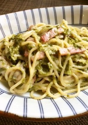絶品・牡蠣と青さ海苔のクリームパスタ-レシピのメイン写真